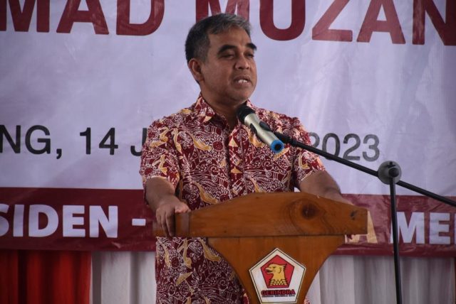 Muzani menargetkan Partai Gerindra harus menjadi pemenang pada Pemilu 2024 di Jawa Barat.